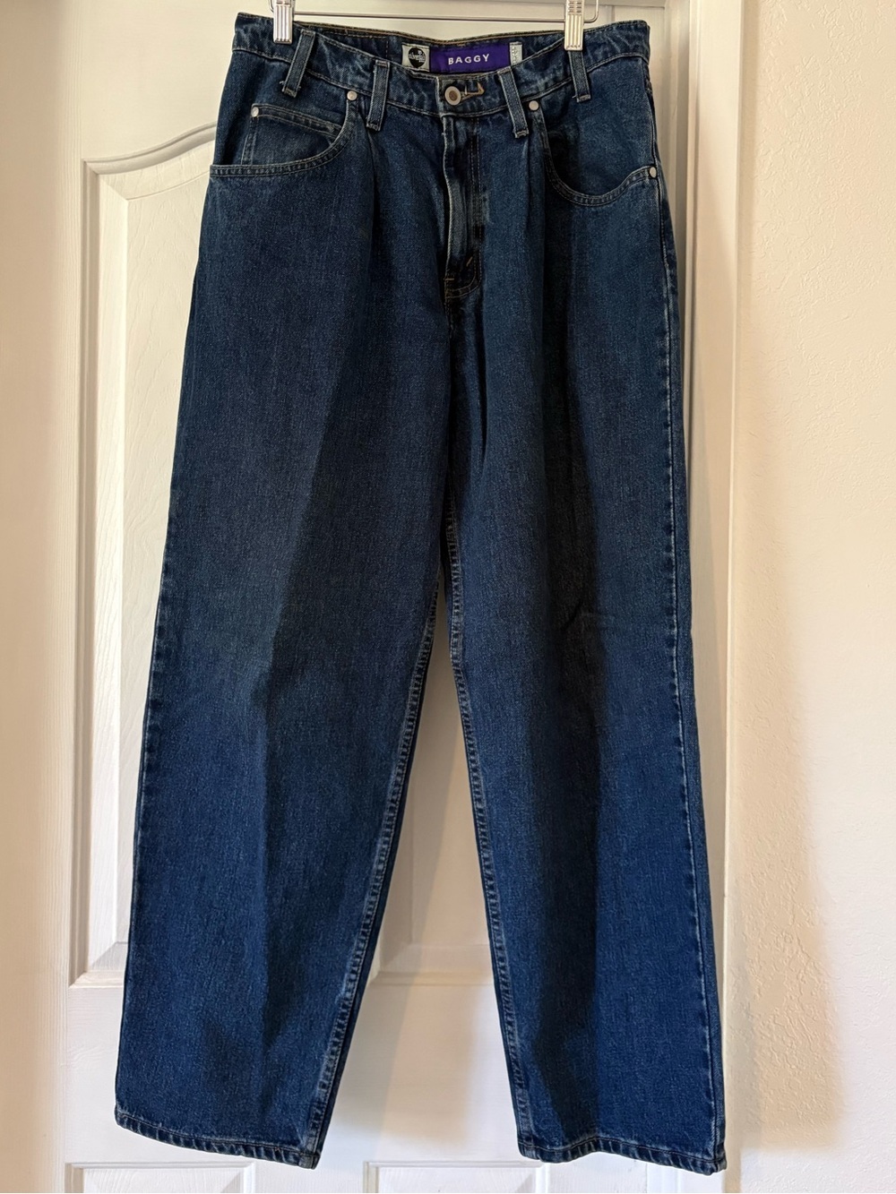 Levi’s Silvertab Baggy Blue Denim Jeans Vintage Wide 32X30 Mens Distressed Y2K